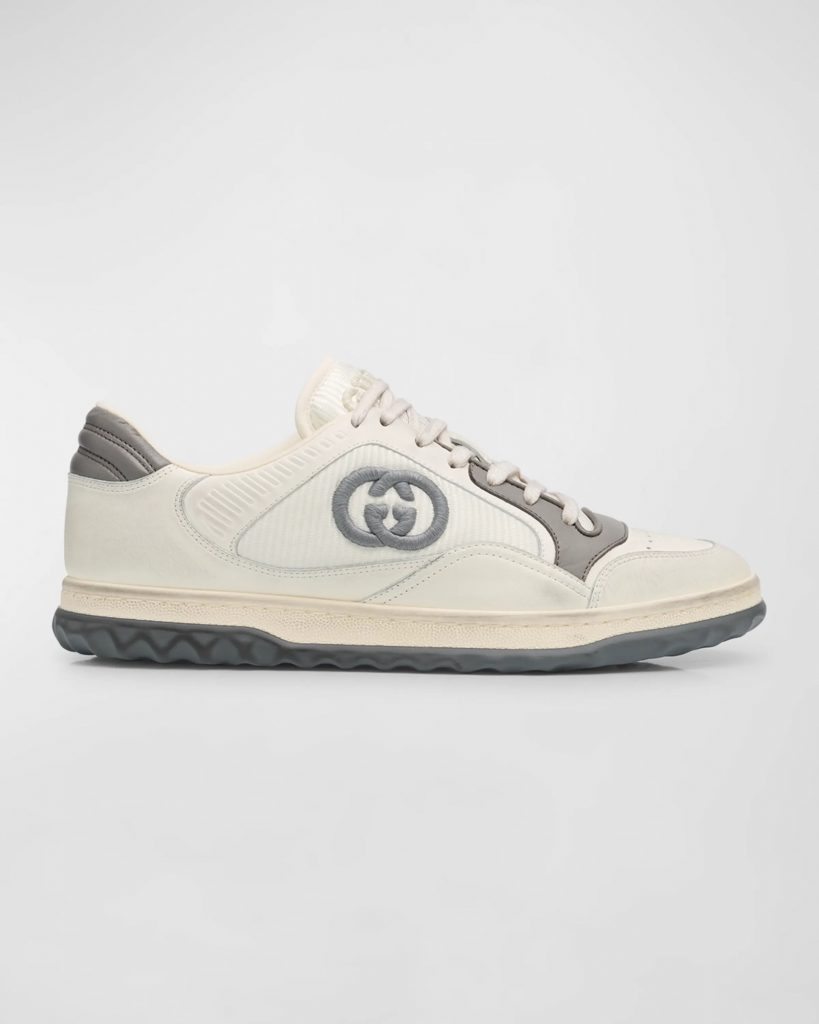 Gucci Men’s Mac80 Leather Low-Top Sneakers – New – Neiman Marcus – $950