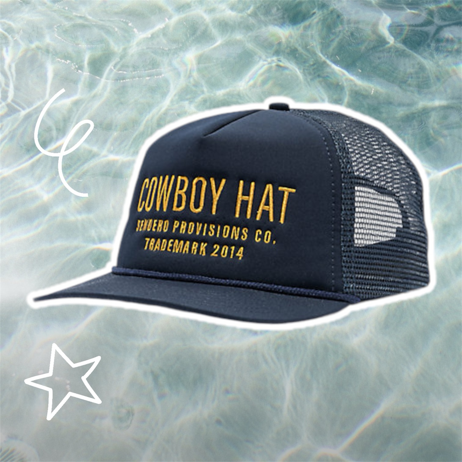 Sendero Cowboy Navy Trucker Hat – New – $24.99 Sale