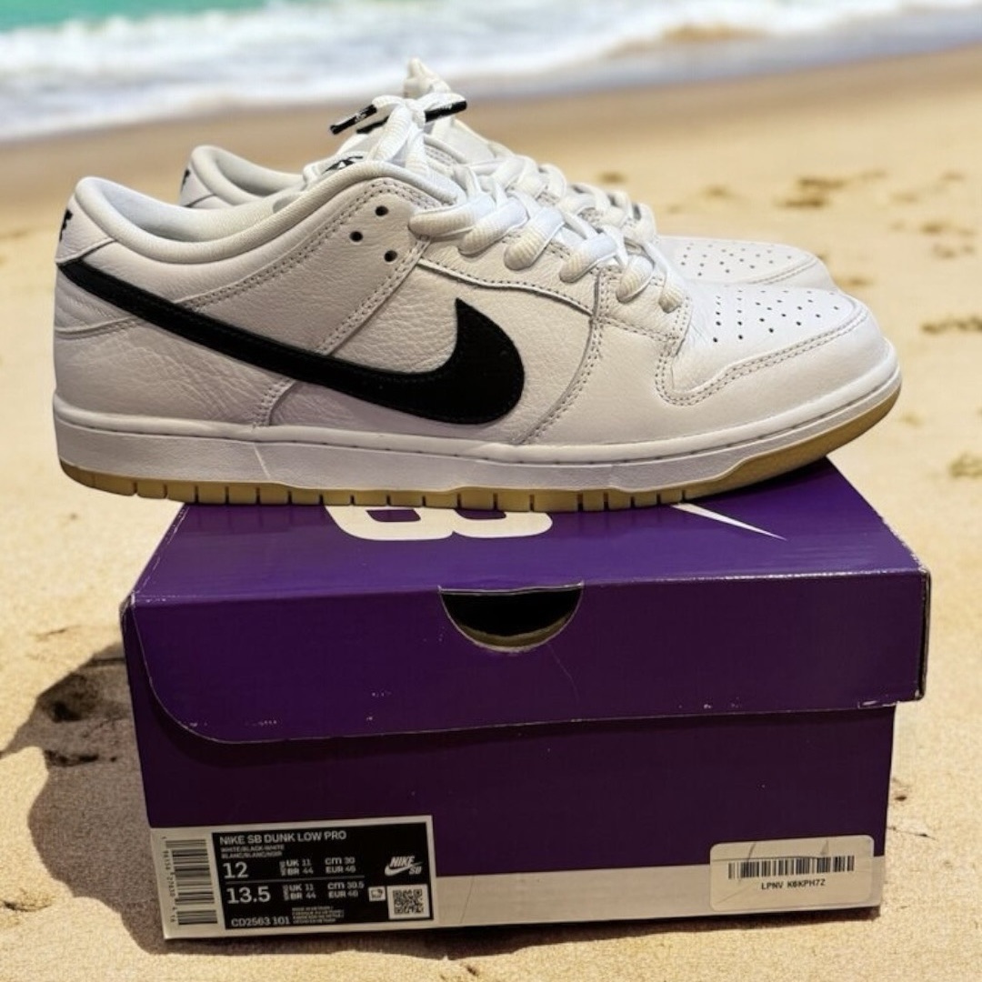 Size 12 – Nike SB Dunk Low White Gum – Preowned – $100