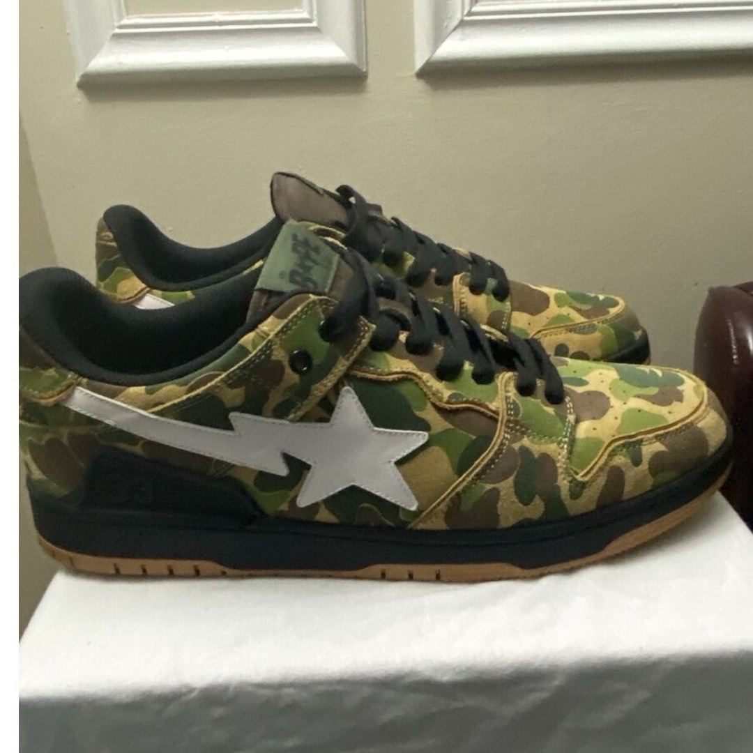 Size 12 – A Bathing Ape Sk8 Sta ABC Camo – New – $420