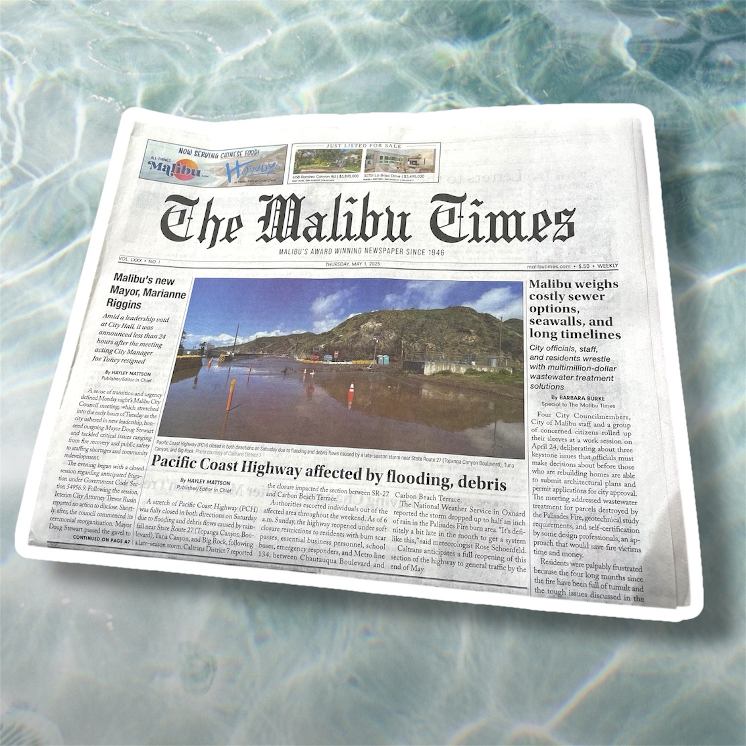 Malibu Times Newspaper from Week of May 1st, 2025