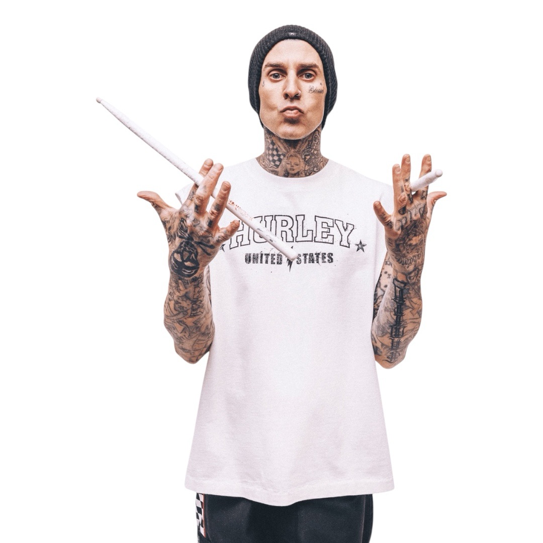 HURLEY X TRAVIS BARKER ROOKIE MUSCLE TEE – $45