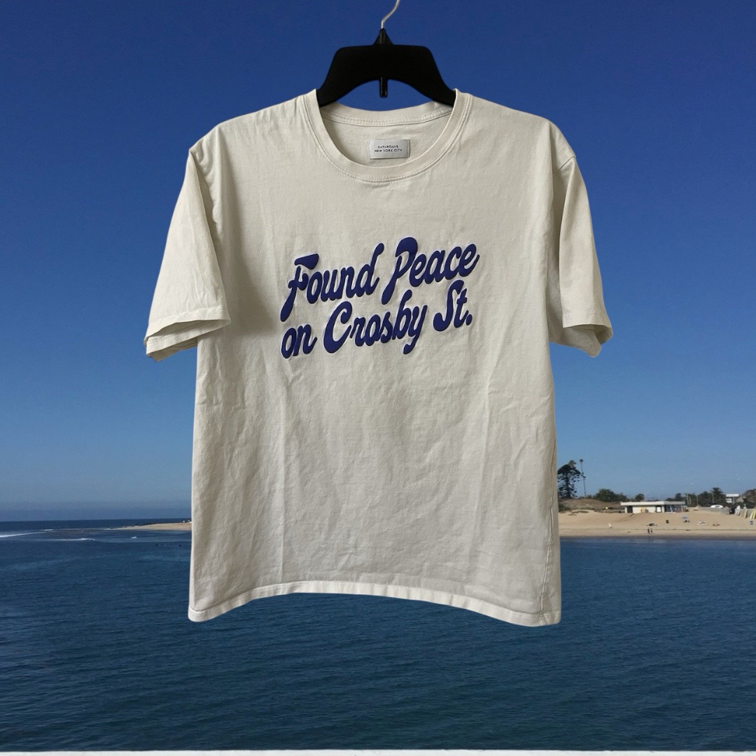 Saturdays NYC Found Peace On Crosby Street Shirt Men’s Size Large – Preowned – $13.62
