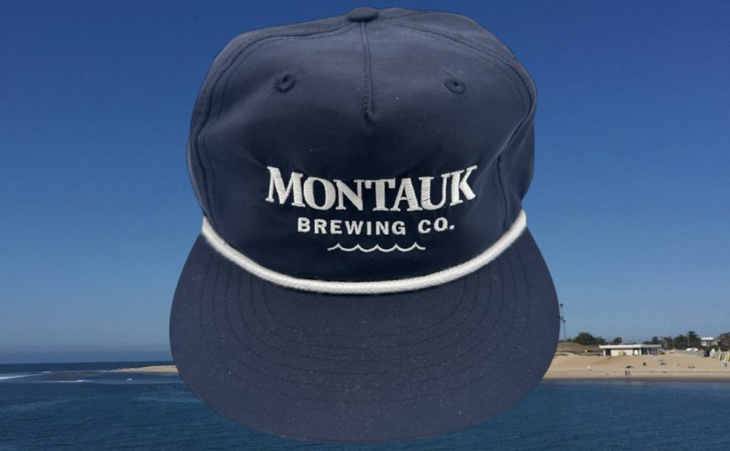 Montauk Brewing Co. Logo Blue Graphic Adjustable Snapback Hat Cap One Size – New – $14.99